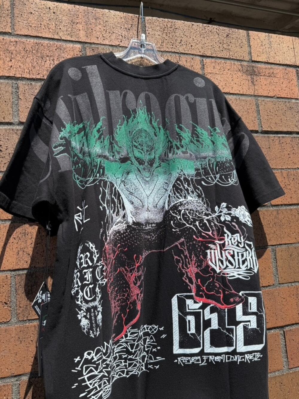 Civil Regime x WWE Sky High Rey Mysterio Oversized Tee Shirt Black LWO Guerrero